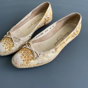 Salvatore Ferragamo Cheetah Print Espadrille